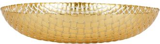 Vietri Vietri Rufolo Glass Basketweave Large Shallow Bowl With $9 Credit