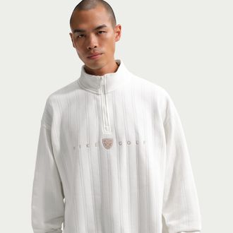 Nike Mens Fairway Fresh Therma-FIT Oversized 1/2-Zip Golf Top in White | II0770-133