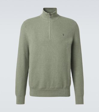 Polo Ralph Lauren Jersey de algod&oacute;n con cremallera parcial