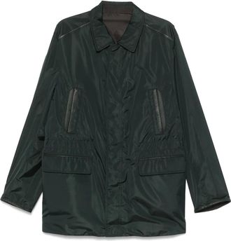 Brioni Cappotto monopetto - Verde
