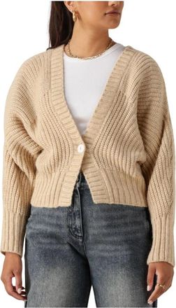 Nukus Zandkleurige Cardigan voor Vrouwen - Dames - Vesten - Beige - XL - Truien & Vesten
