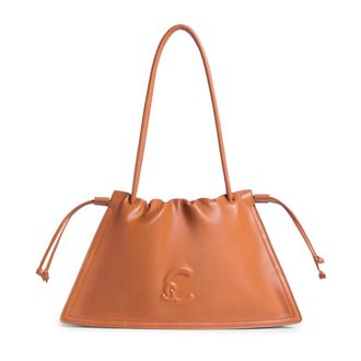 Coccinelle Dulse Shoulder Bag - Dames - Schoudertassen - Bruin - ONE Size - Leer - Tassen