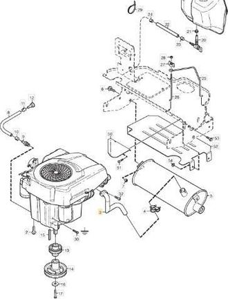 STIGA Sports Tubo De Escape (kohler) Original Stiga - 1134-6021-01