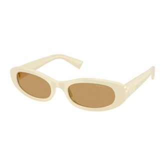 Miu Miu C02S Zonnebril - Dames - Accessoires - Wit - Maat: 54 MM