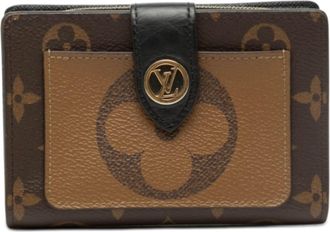 Louis Vuitton Marron Pvc Leather Wallet (Bi-Fold) (Pre-Owned)