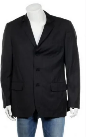 Calvin Klein Single Breasted Striped Suit Jacket Size L
