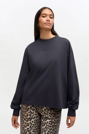 Ganni Mixed Essential Basic Long Sleeve - Size XL Organic Cotton