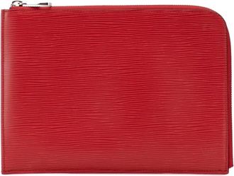 Louis Vuitton Pre-owned Clutches, female, Red, Size: ONE SIZE Pre-owned Leather Zip Around Wallet