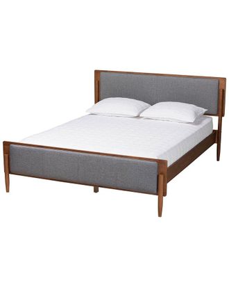 Baxton Studio Dnu Unprofitable Baxton Studio Powers Mid-Century Modern Platform Bed