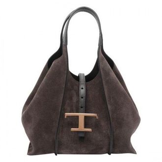 Tod's Timeless Suede Mini Shopper Bag
