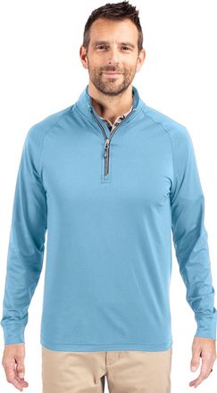Cutter & Buck Adapt Eco Knit Stretch Recycled Mens Quarter Zip Pullover