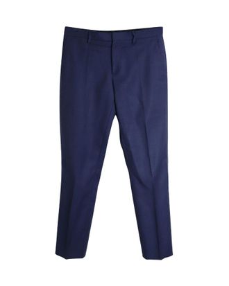 Burberry Burberry pantalon op maat in blauwe wol