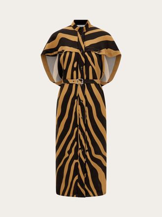 Ferragamo Women Twill shirt dress Beige