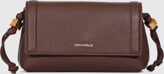 Coccinelle Thess Mini Crossbody Bag in Black Pebbled Leather