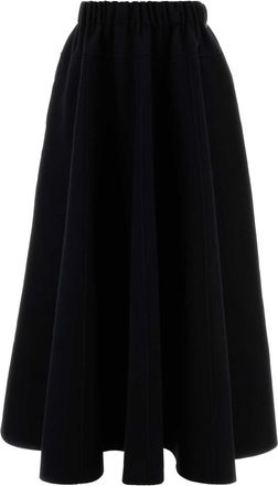 Extreme Cashmere Black Flannel Venus Skirt
