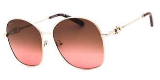 Ferragamo SF297S 719 Womens Sunglasses Gold Size 59