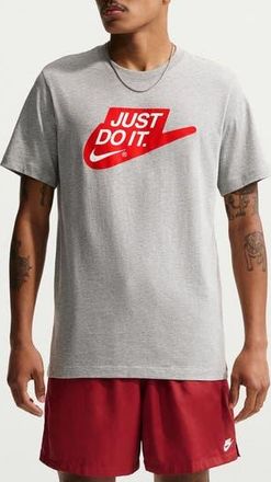 Nike Sportswear Just Do It T-Shirt in Dark Grey Heather at Nordstrom Rack, Size Xx-Large