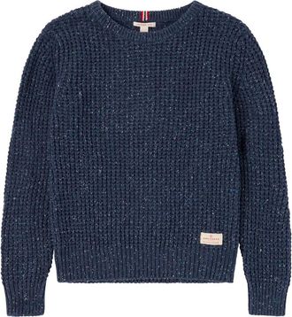 Amundsen & Scott Womens Field Long Sleeve Sweater In Faded Navy