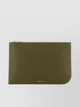 Alexander McQueen leather clutch bag