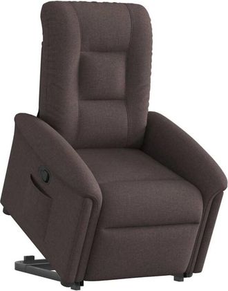 vidaXL Sill&oacute;n Reclinable Elevable Tela Marr&oacute;n Oscuro Vidaxl