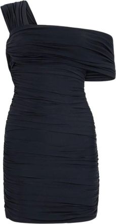 Roberto Cavalli Mini Jurk Met Ruffles - Dames - Feestkleedjes - Zwart - S - Kleedjes