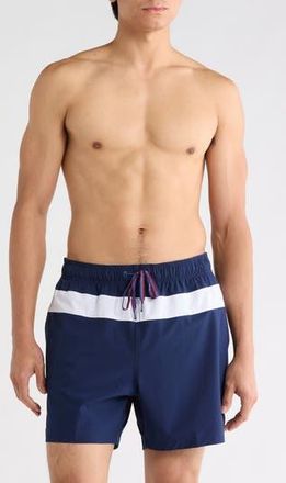 Speedo Colorblock Volley Swim Trunks in Navy at Nordstrom Rack, Size Xx-Large