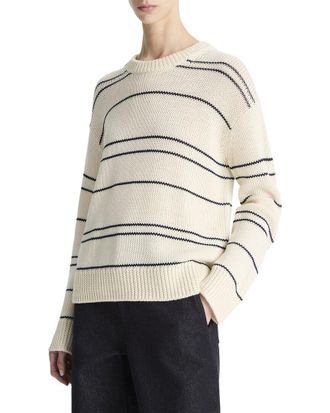 Vince Stripe Crewneck Top