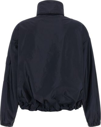 Moncler Womens Blue Polyamide Shell Jacket Clothing