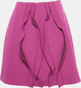 Opening Ceremony Pink Crepe Ruffled Mini Skirt