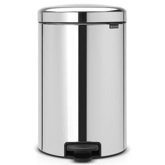 Brabantia Cubo De Basura Con Pedal De 20 L Acero Brillante - New Icon - Brabantia