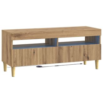 vidaXL Mueble De Tv Led Roble Artisan Madera De Ingenier&iacute;a Vidaxl