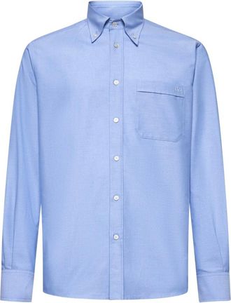 Valentino Casual Shirts, male, Blue, Size: 2XS Light Blue Button-Down Shirt