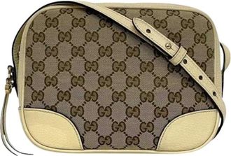 Gucci Pre-owned Cross Body Bags, female, Beige, Size: ONE SIZE Pre-owned Cross Body Bag