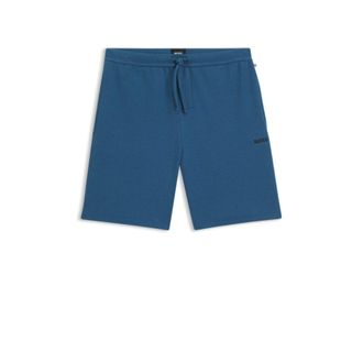 BOSS Cotton-blend pajama shorts with embroidered logo