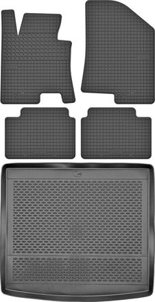 OEM Juego De Alfombrillas De Goma Para Coche Y Maletero Para Kia Ceed Ii Sw/kombi (2012-2018)