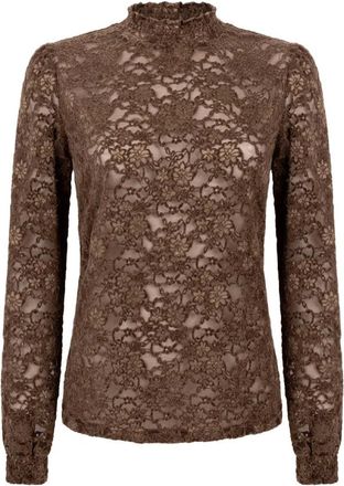 Aaiko Dames, Tops, Bruin, Maat: S