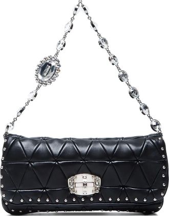 Miu Miu Borsa a spalla matelassé 2010 - Nero