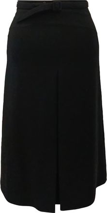 Gucci Pre-owned Womens Belted Midi Skirt in Black - Size IT 36 (Womens)