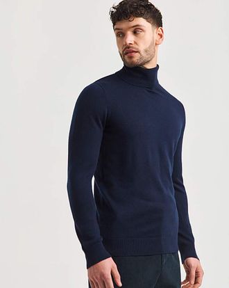 Jacamo Merino Wool Roll Neck Jumper