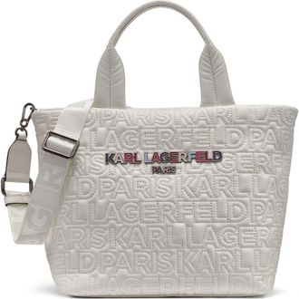 Karl Lagerfeld Voyage Med Tote in White Multi at Nordstrom