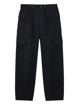 Five CM drawstring cargo trousers - men - Cotton/Polyester - L - Black