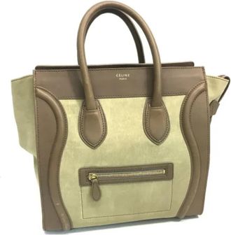Celine Tweedehands leren handtassen - Dames - Vintage Shopper - Beige - ONE Size - Vintage