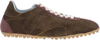 Maison Margiela Brown Low-Top Suede Sneakers