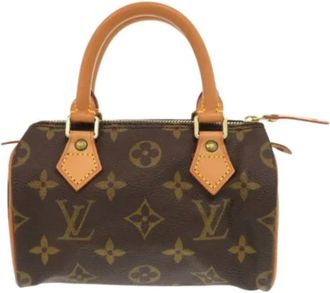 Louis Vuitton Tweedehands Canvas Louis Vuitton tassen - Dames - Vintage Handtas - Bruin - ONE Size - Vintage