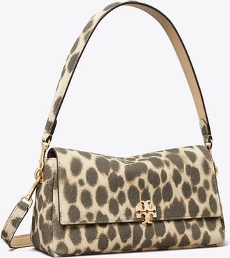 Tory Burch Womens Small Charlie Suede Shoulder Bag, One Size