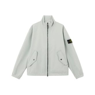 Stone Island Stand Collar Jacket - Heren - Zomerjassen - Groen - M - Polyester - Jassen