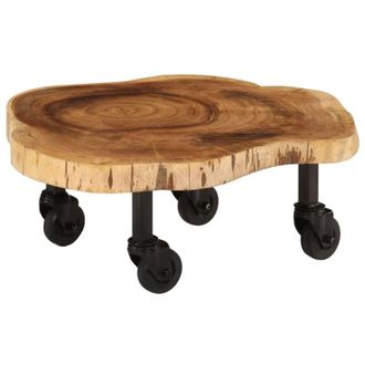 vidaXL vidaXL Tavolino da Salotto in Legno Massello di Acacia 60x55x25 cm