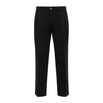 BRIGLIA 1949 Manhattans Chinos - Heren - Broeken - Zwart - Maat: M Katoen