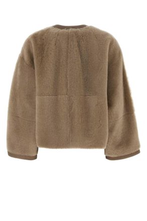 Ismad London Womens Jacket Beige Shearling