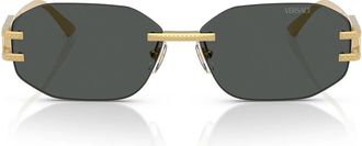 Versace Sunglasses Ve2274 100287 Gold/Dark Grey Unisex